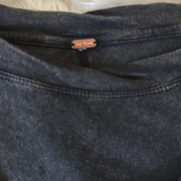 Women's Black Top with Silver Sequin Sleeves - Picture 2 of 3